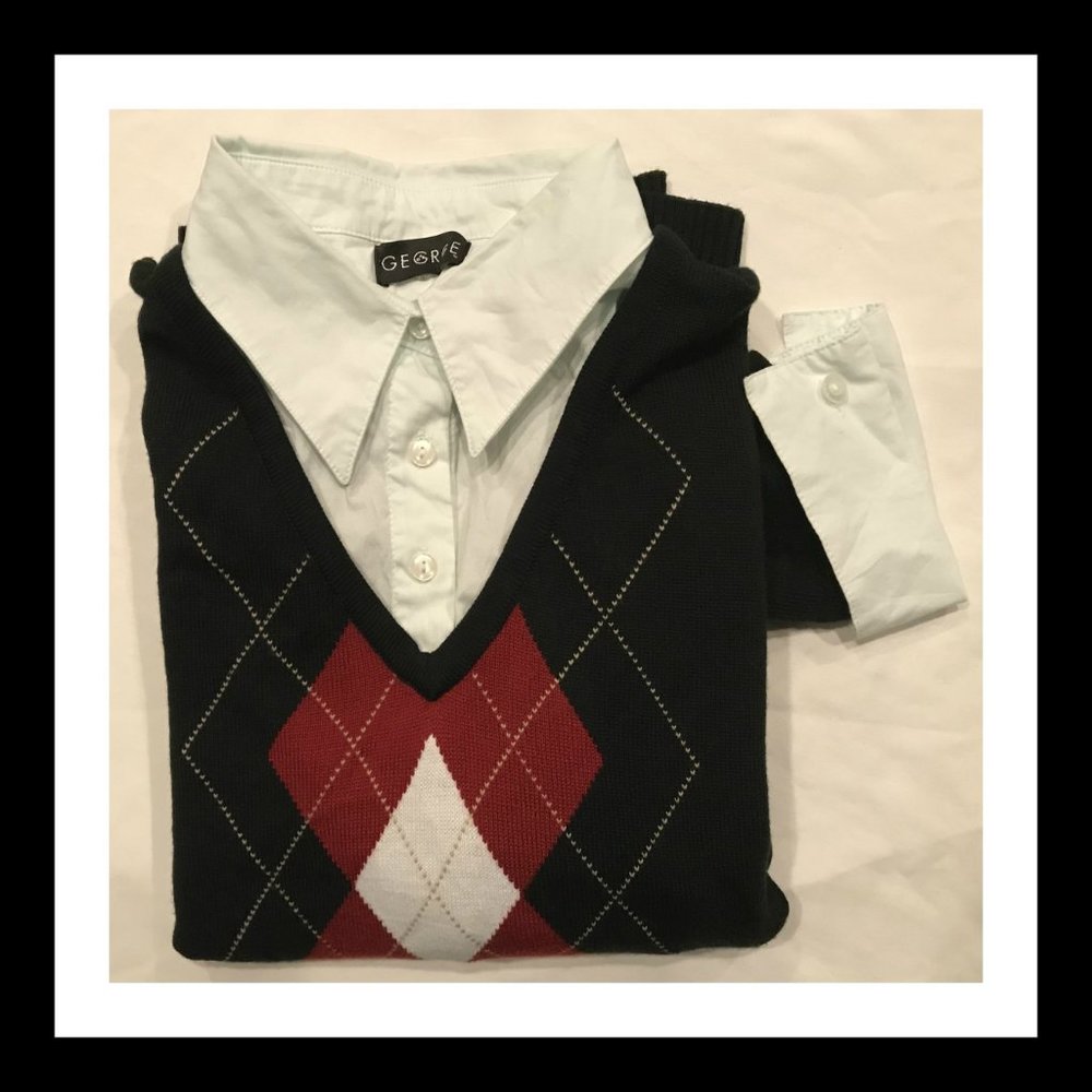 White Inner Shell Pieces w/ Attached Outer Sweater